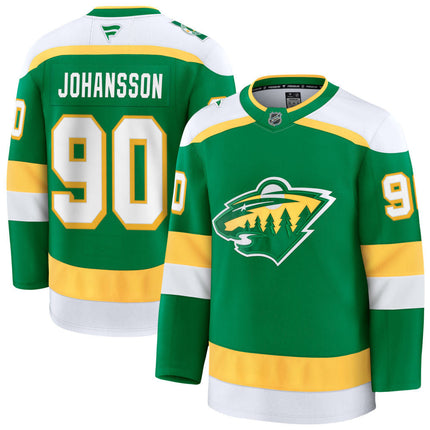 Marcus Johansson Minnesota Wild 2025 Alternate Premium Jersey - Green