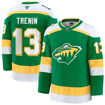Yakov Trenin Minnesota Wild 2025 Alternate Premium Jersey - Green
