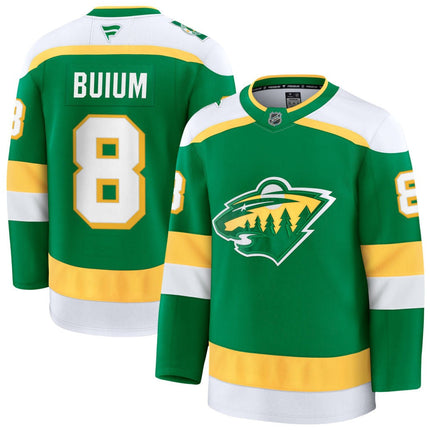 Zeev Buium Minnesota Wild 2025 Alternate Premium Jersey - Green