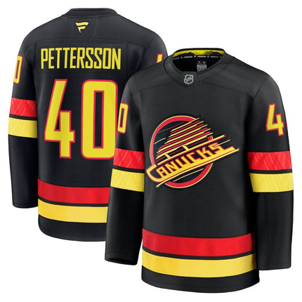 Elias Pettersson Vancouver Canucks 2025 Alternate Premium Jersey - Black