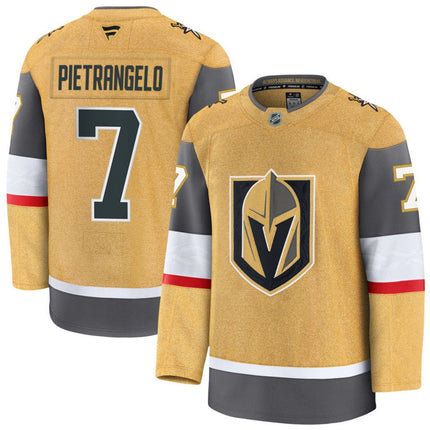 Alex Pietrangelo Vegas Golden Knights 2025 Home Premium Jersey - Gold