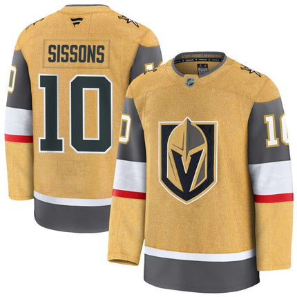 Colton Sissons Vegas Golden Knights 2025 Home Premium Jersey - Gold