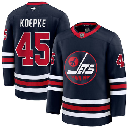Cole Koepke Winnipeg Jets 2025 Alternate Premium Jersey - Navy