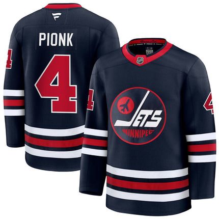 Neal Pionk Winnipeg Jets 2025 Alternate Premium Jersey - Navy