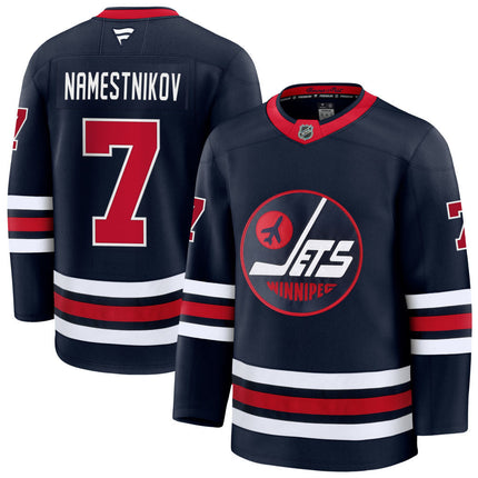 Vladislav Namestnikov Winnipeg Jets 2025 Alternate Premium Jersey - Navy