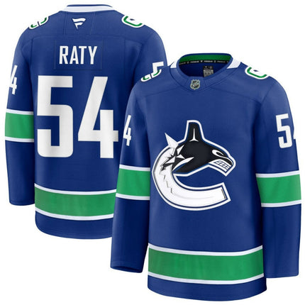 Aatu Raty Vancouver Canucks 2025 Home Premium Jersey - Blue