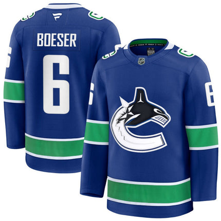 Brock Boeser Vancouver Canucks 2025 Home Premium Jersey - Blue