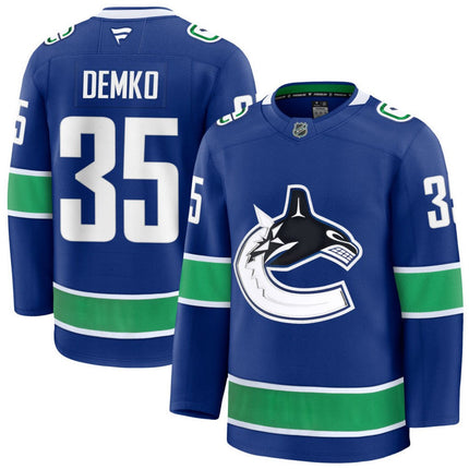 Thatcher Demko Vancouver Canucks 2025 Home Premium Jersey - Blue