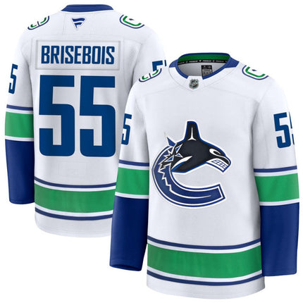 Guillaume Brisebois Vancouver Canucks 2025 Away Premium Jersey - White
