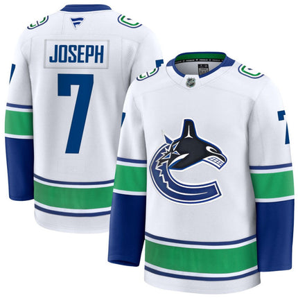 Pierre-Olivier Joseph Vancouver Canucks 2025 Away Premium Jersey - White