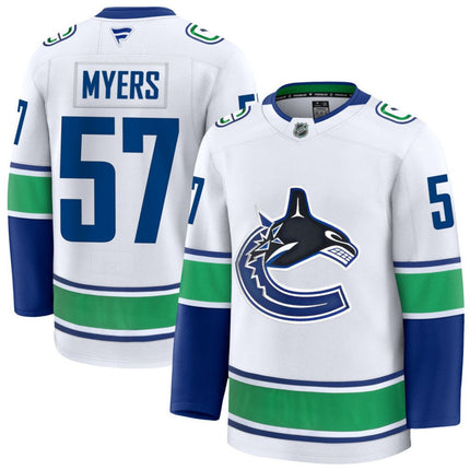 Tyler Myers Vancouver Canucks 2025 Away Premium Jersey - White