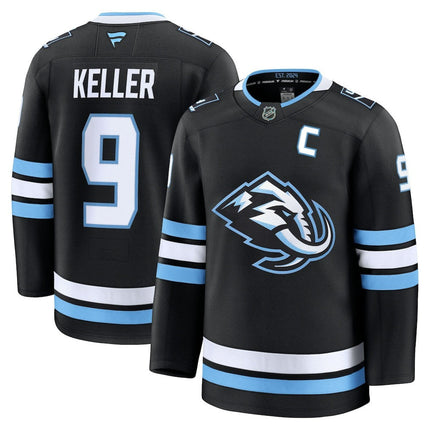 Clayton Keller Utah Mammoth 2025 Home Premium Player Jersey - Black