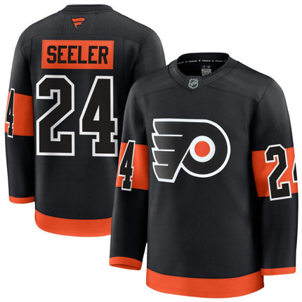 Nick Seeler Philadelphia Flyers 2025 Alternate Premium Jersey - Black