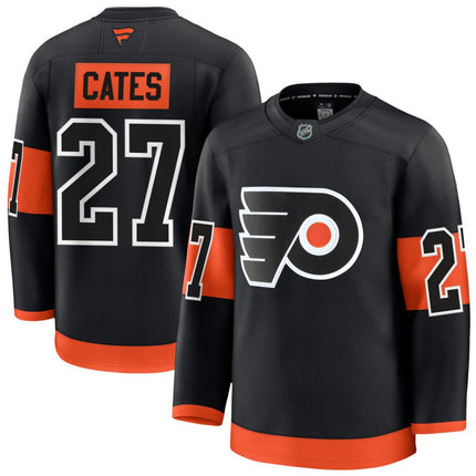 Noah Cates Philadelphia Flyers 2025 Alternate Premium Jersey - Black