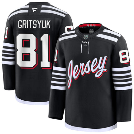 Arseny Gritsyuk New Jersey Devils 2025 Alternate Premium Jersey - Black