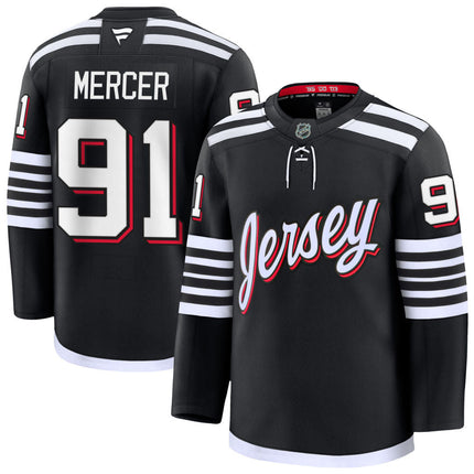 Dawson Mercer New Jersey Devils 2025 Alternate Premium Jersey - Black