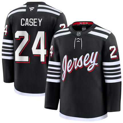 Seamus Casey New Jersey Devils 2025 Alternate Premium Jersey - Black