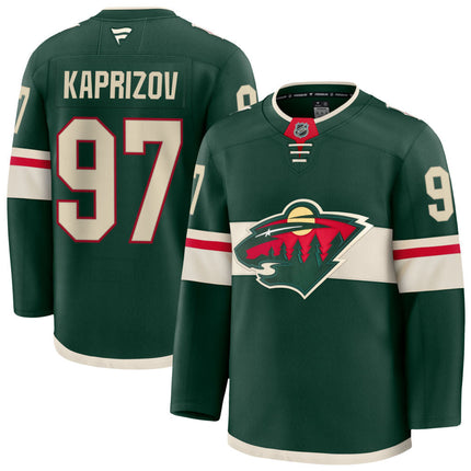 Kirill Kaprizov Minnesota Wild 2025 Home Premium Jersey - Green