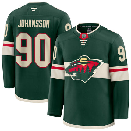 Marcus Johansson Minnesota Wild 2025 Home Premium Jersey - Green
