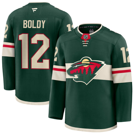 Matt Boldy Minnesota Wild 2025 Home Premium Jersey - Green