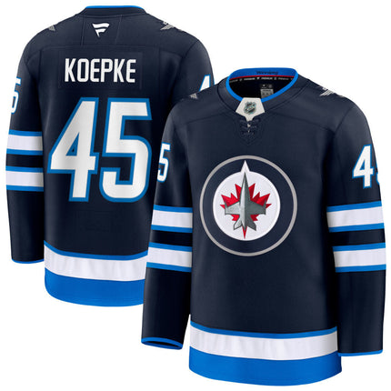 Cole Koepke Winnipeg Jets 2025 Home Premium Jersey - Navy
