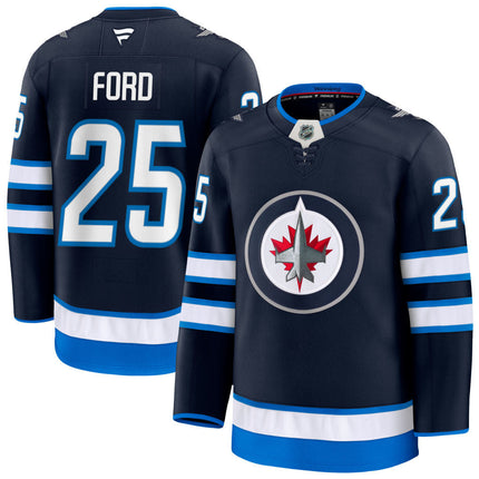 Parker Ford Winnipeg Jets 2025 Home Premium Jersey - Navy