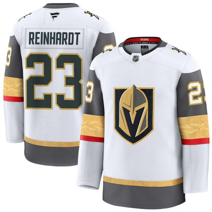 Cole Reinhardt Vegas Golden Knights 2025 Away Premium Jersey - White