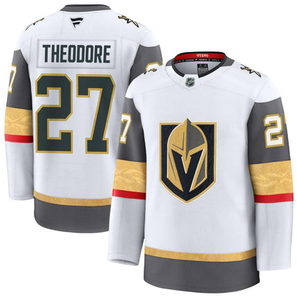 Shea Theodore Vegas Golden Knights 2025 Away Premium Jersey - White