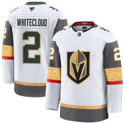 Zach Whitecloud Vegas Golden Knights 2025 Away Premium Jersey - White
