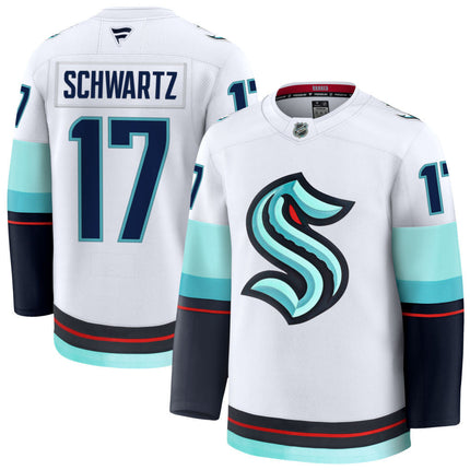 Jaden Schwartz Seattle Kraken 2025 Away Premium Jersey - White