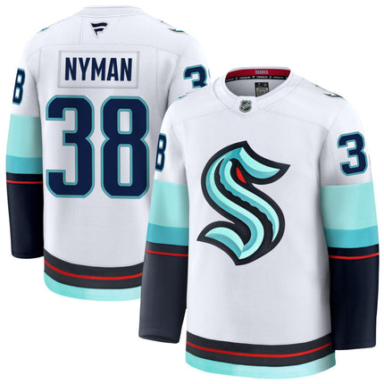 Jani Nyman Seattle Kraken 2025 Away Premium Jersey - White