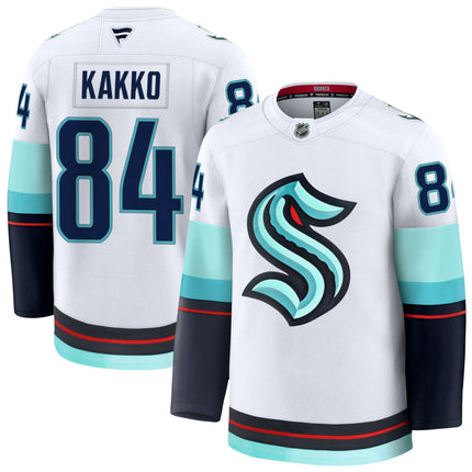 Kaapo Kakko Seattle Kraken 2025 Away Premium Jersey - White