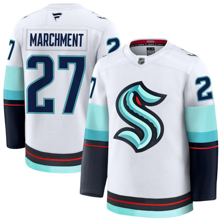 Masson Marchment Seattle Kraken 2025 Away Premium Jersey - White