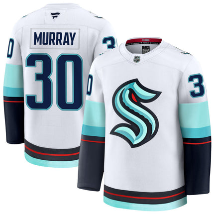 Matt Murray Seattle Kraken 2025 Away Premium Jersey - White