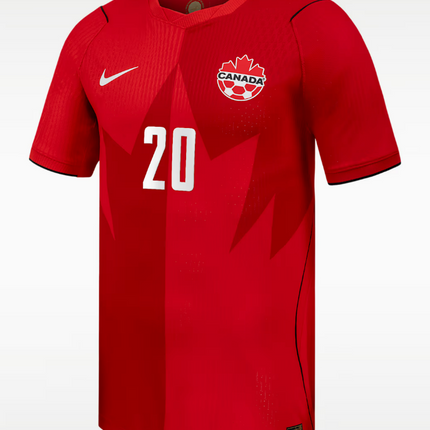 Jonathan David Canada National Team 2026 World Cup Home Jersey - Red