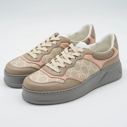 Men's Gucci GG  Oatmeal Pink Beige Sneaker