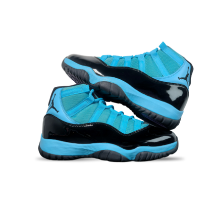 Men's Air Jordan 11  Black Blue Shoes