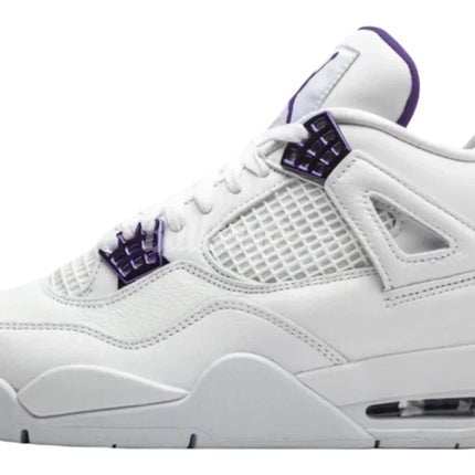 Men's Nike Air Jordan 4 Retro Metallic Purple Shoes