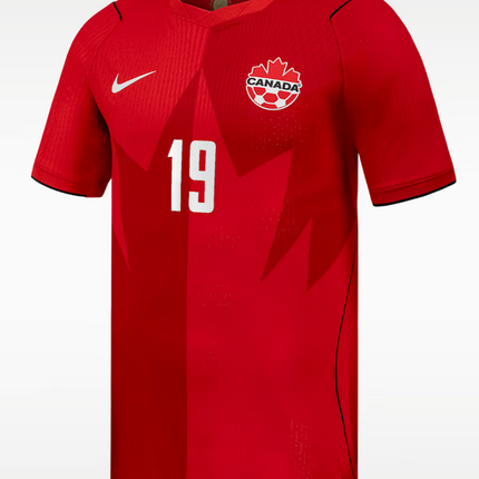 Alphonso Davies Canada National Team 2026 World Cup Home Jersey - Red