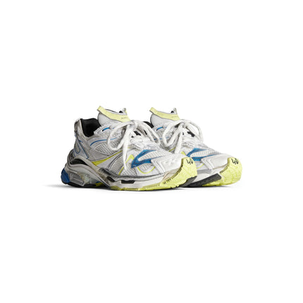 Men's Balenciaga Runner 2.0  Sneaker In White Yellow Blue