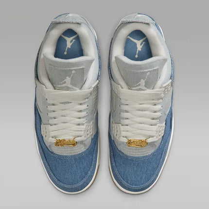 Men's Nike Air Jordan 4 Denim Worn Blue Shoes