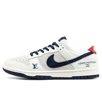 Men's SB Dunk Low x Louis Vuitton Grey Blue Red Sneakers