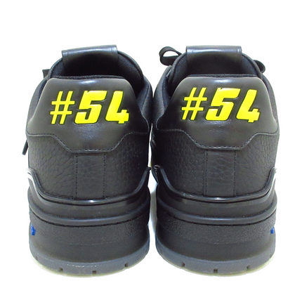 Men's Louis Vuitton LV Trainer Black Yellow Sneakers
