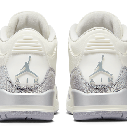 Men's Nike Air Jordan 3 Metallic Silver Shoes