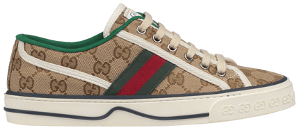 Men's Gucci Men's White Tennis 1977 Beige Ebony Sneaker