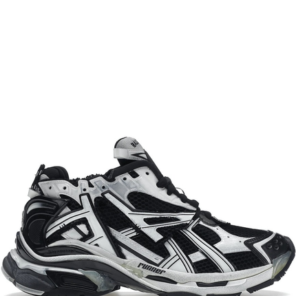 Men's Balenciaga Runner Two-Tone Sneaker In Black White