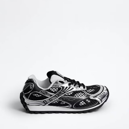 Men's Bottega Veneta Orbit Sneaker In Black Silver