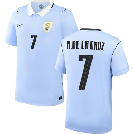 Nicolas de la Cruz Uruguay World Cup 2026 World Cup Home Jersey - Blue