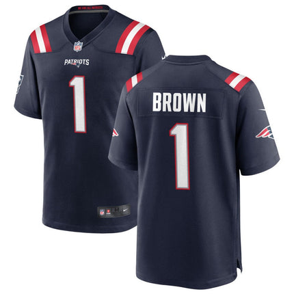 A.J. Brown New England Patriots 2026 Game Jersey - Navy