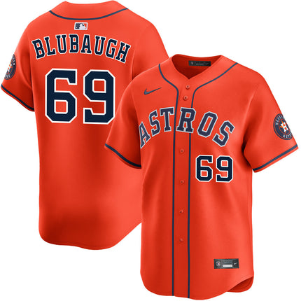 AJ Blubaugh Houston Astros 2026 Alternate Limited Jersey - Orange